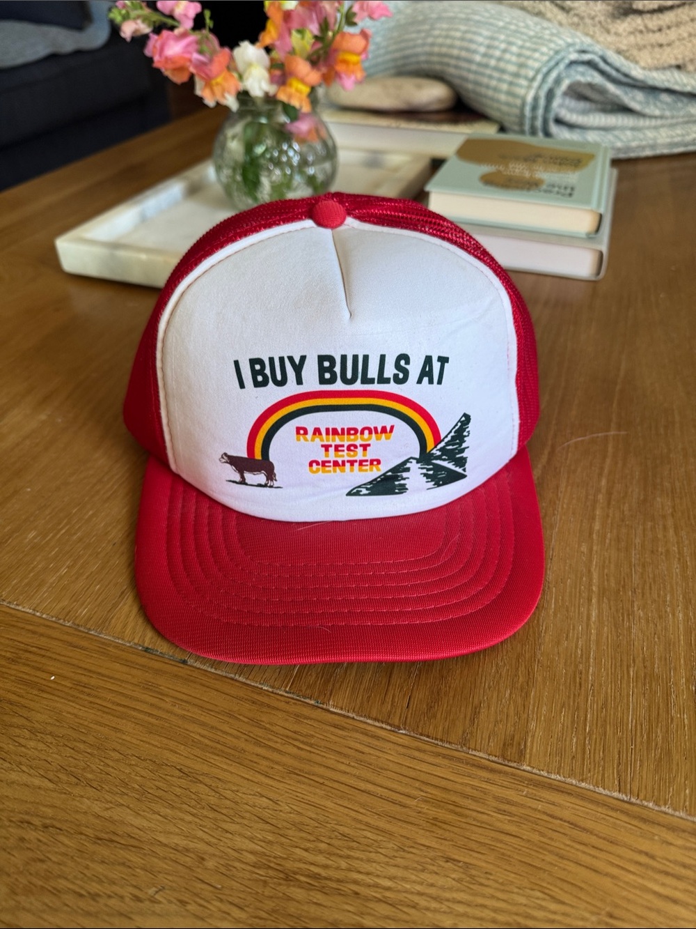 Vintage Montana-based Trucker Hat – I Buy Bulls at Rainbow Test Center